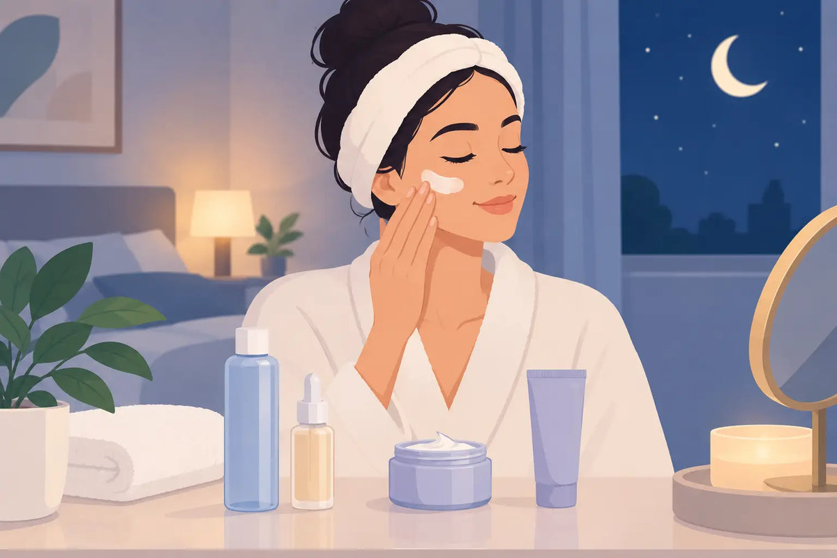 A Night Skincare Routine for Glowing Skin